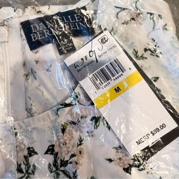 NWT WeWoreWhat Danielle Bernstein Floral Long Sleeve Mini Dress M - Picture 5 of 7